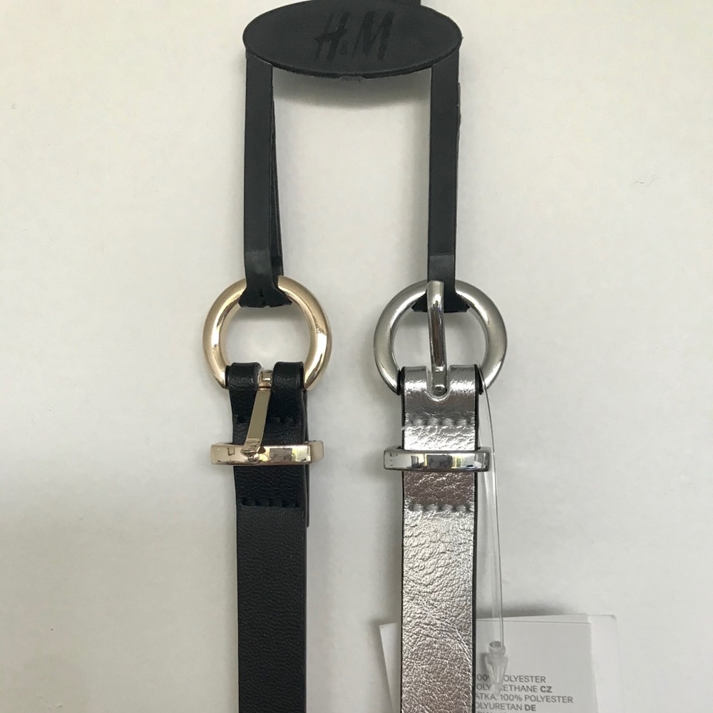 H&M Skinny Belt 2-Pack (NWT!) (Large)